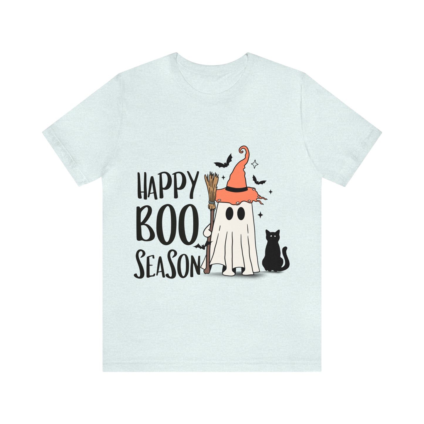 Tee-shirt à manches courtes en jersey unisexe - Halloween - Petit Fantôme - 22