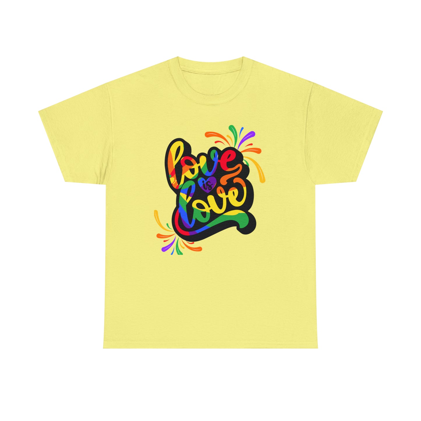 Camiseta unisex de algodón pesado - El amor es amor - 01