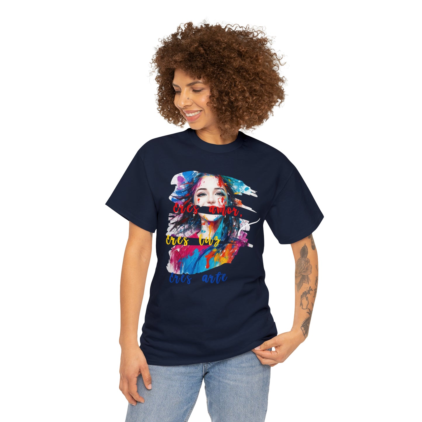 Camiseta unisex de algodón pesado - Amor y libertad - 04