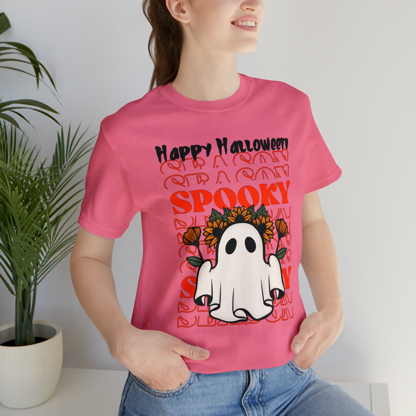 Camiseta de manga corta Unisex Jersey - Halloween - Pequeño Fantasma - 11