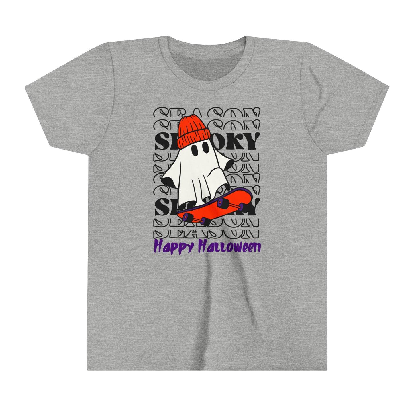 T-shirt à manches courtes pour jeunes - Halloween - Petit Fantôme - 02