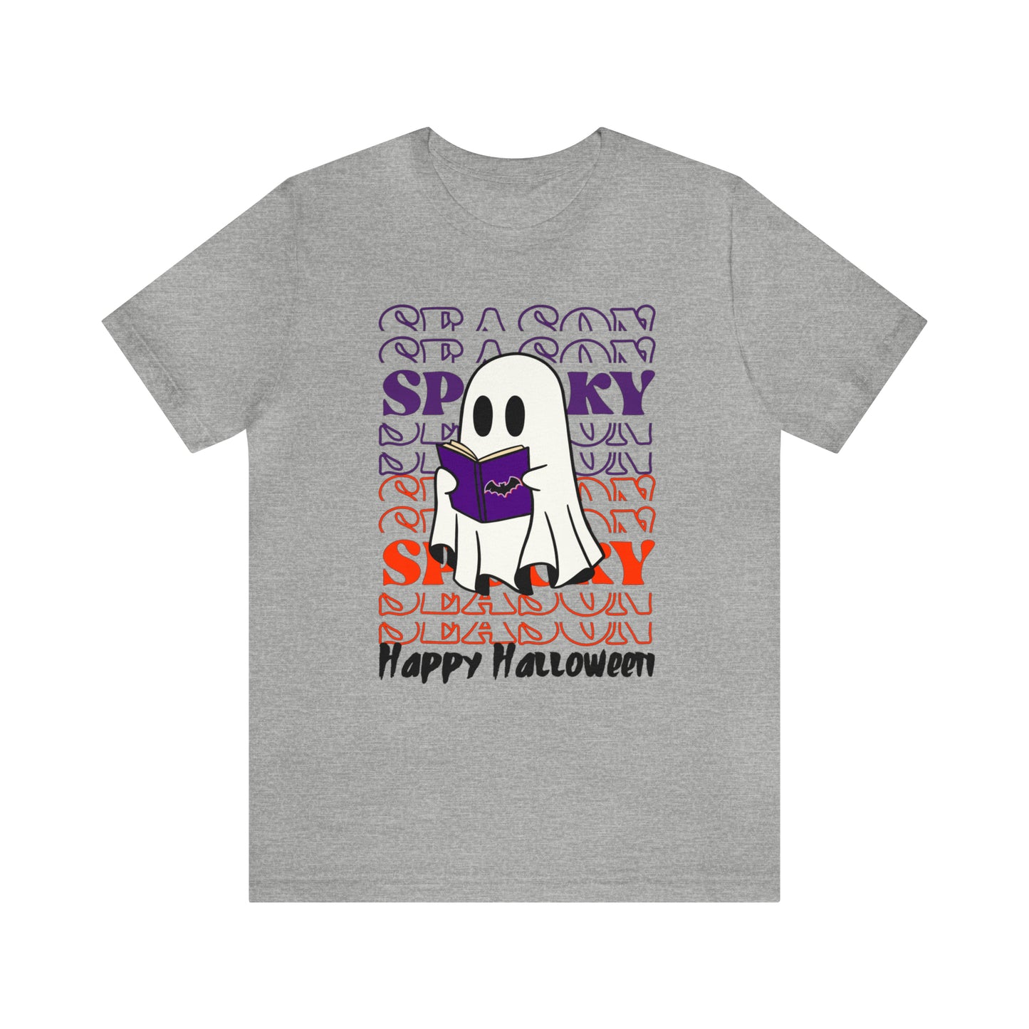 Tee-shirt à manches courtes en jersey unisexe - Halloween - Petit Fantôme - 07