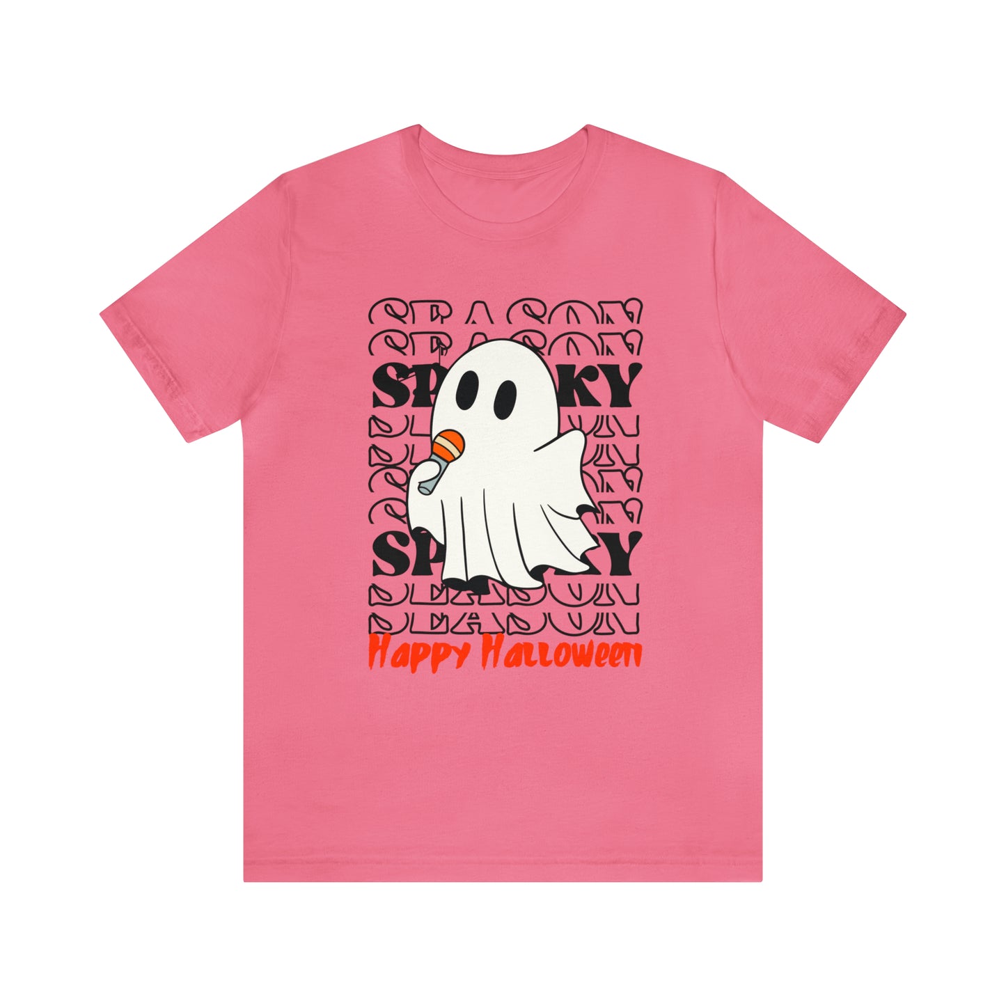 Camiseta de manga corta de jersey unisex - Halloween - Pequeño fantasma - 06