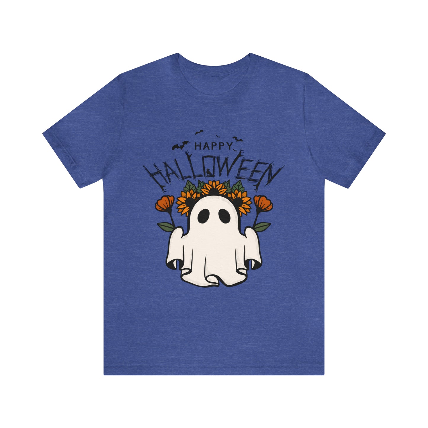 Tee-shirt à manches courtes en jersey unisexe - Halloween - Petit Fantôme - 03