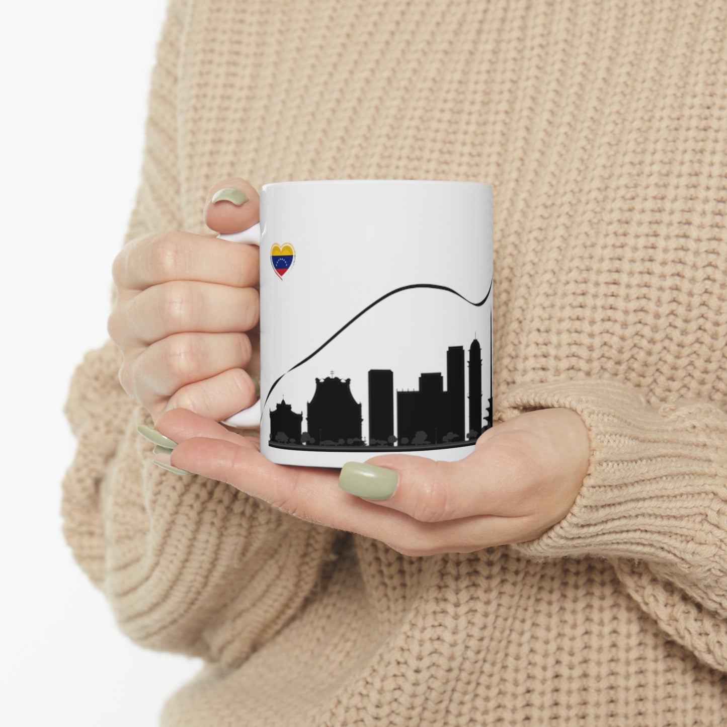 Ceramic Mug 11 oz - Silhouette of Caracas