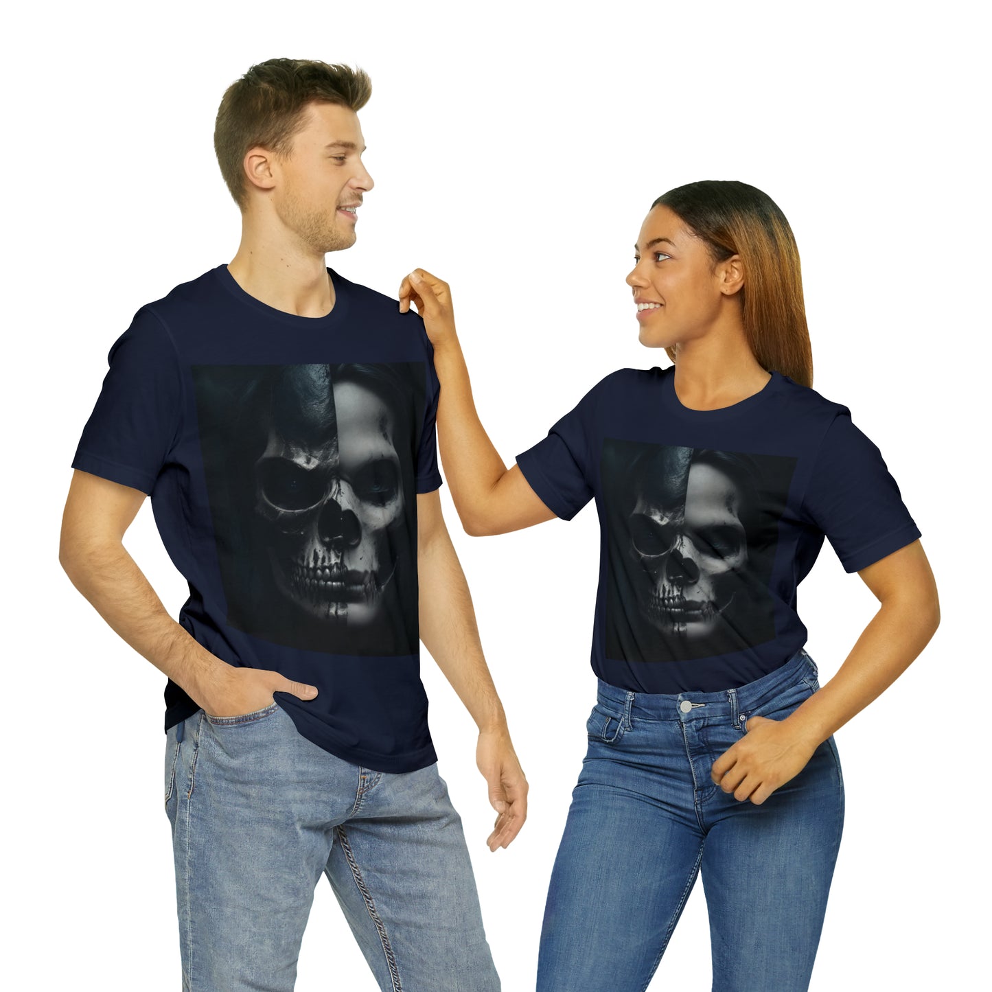 Camiseta de manga corta Unisex Jersey - Halloween Witch man AI - 04