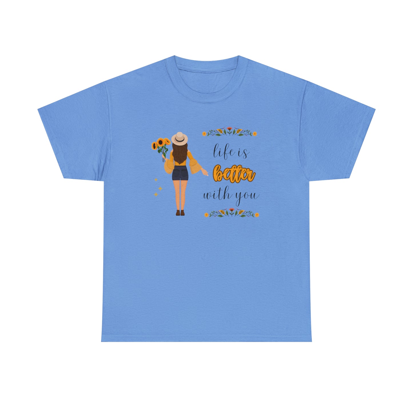 Camiseta unisex de algodón pesado - Amor y libertad - 09