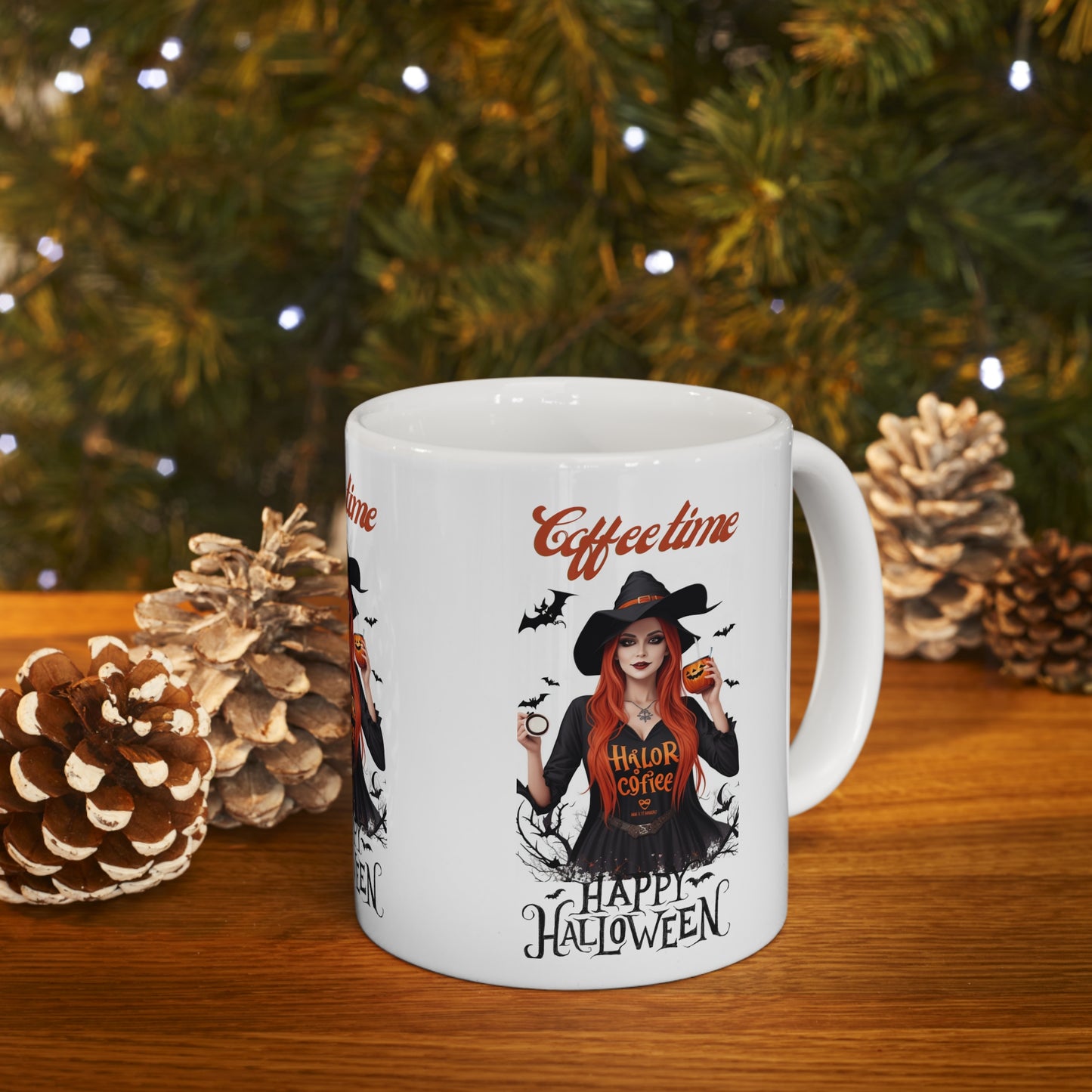 Mug en céramique 11oz - Sorcière d'Halloween - 05