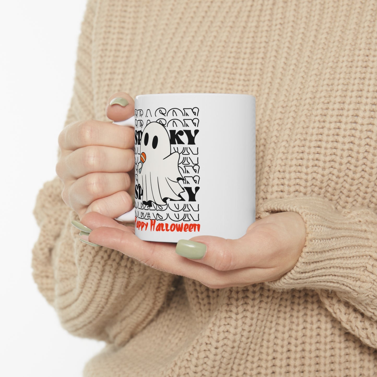 Taza de Cerámica 11oz - Halloween - Pequeño Fantasma - 06