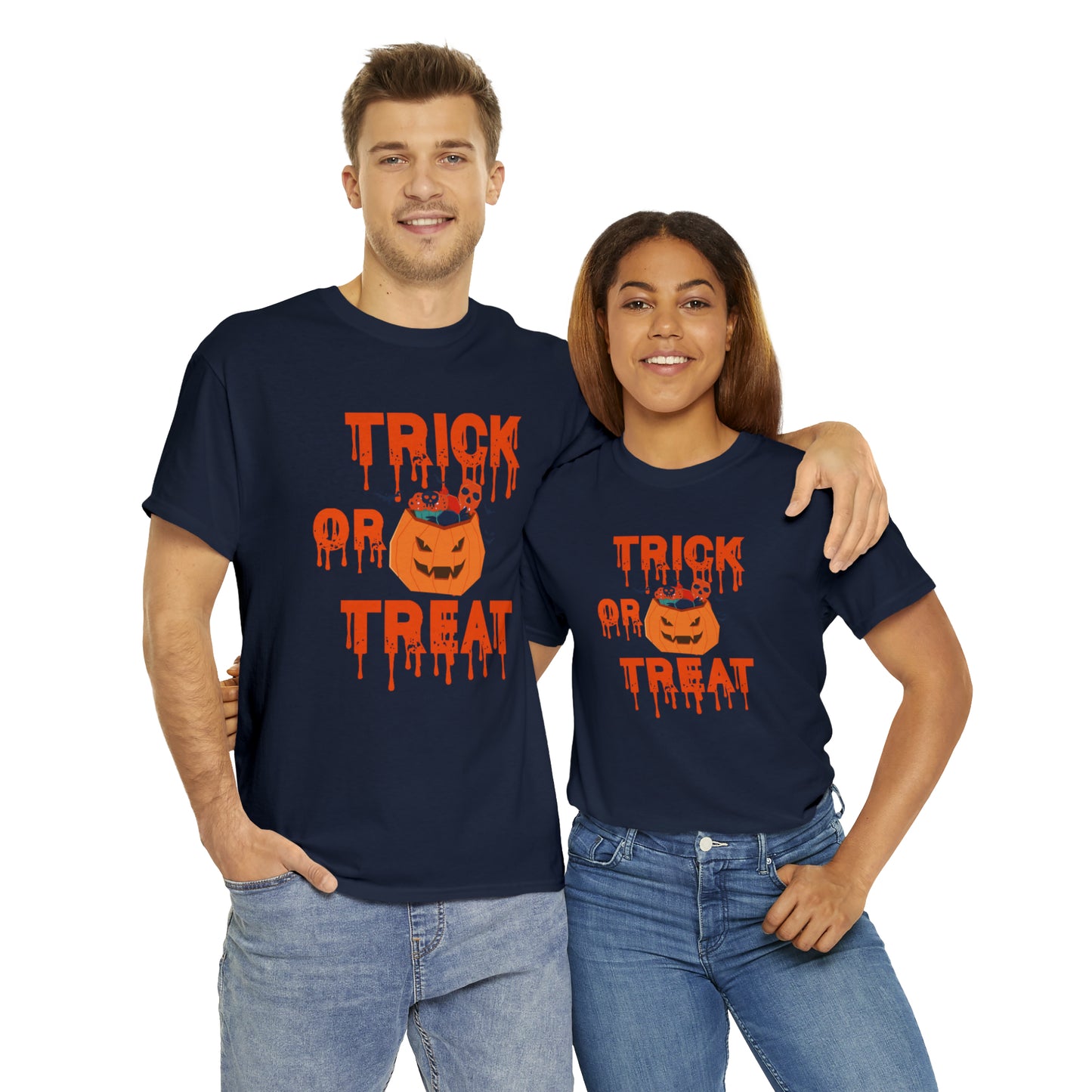 T-shirt unisexe en coton lourd - Halloween - Trick or Treat