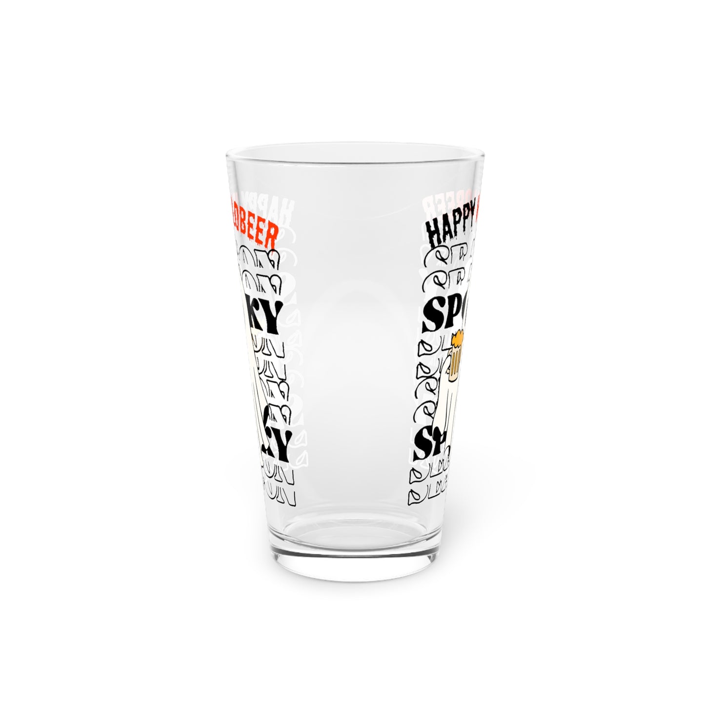 Vaso de pinta, 16 oz - Halloween - Pequeño fantasma - 01