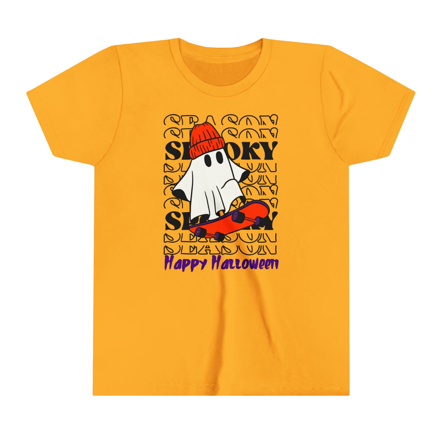 T-shirt à manches courtes pour jeunes - Halloween - Petit Fantôme - 02
