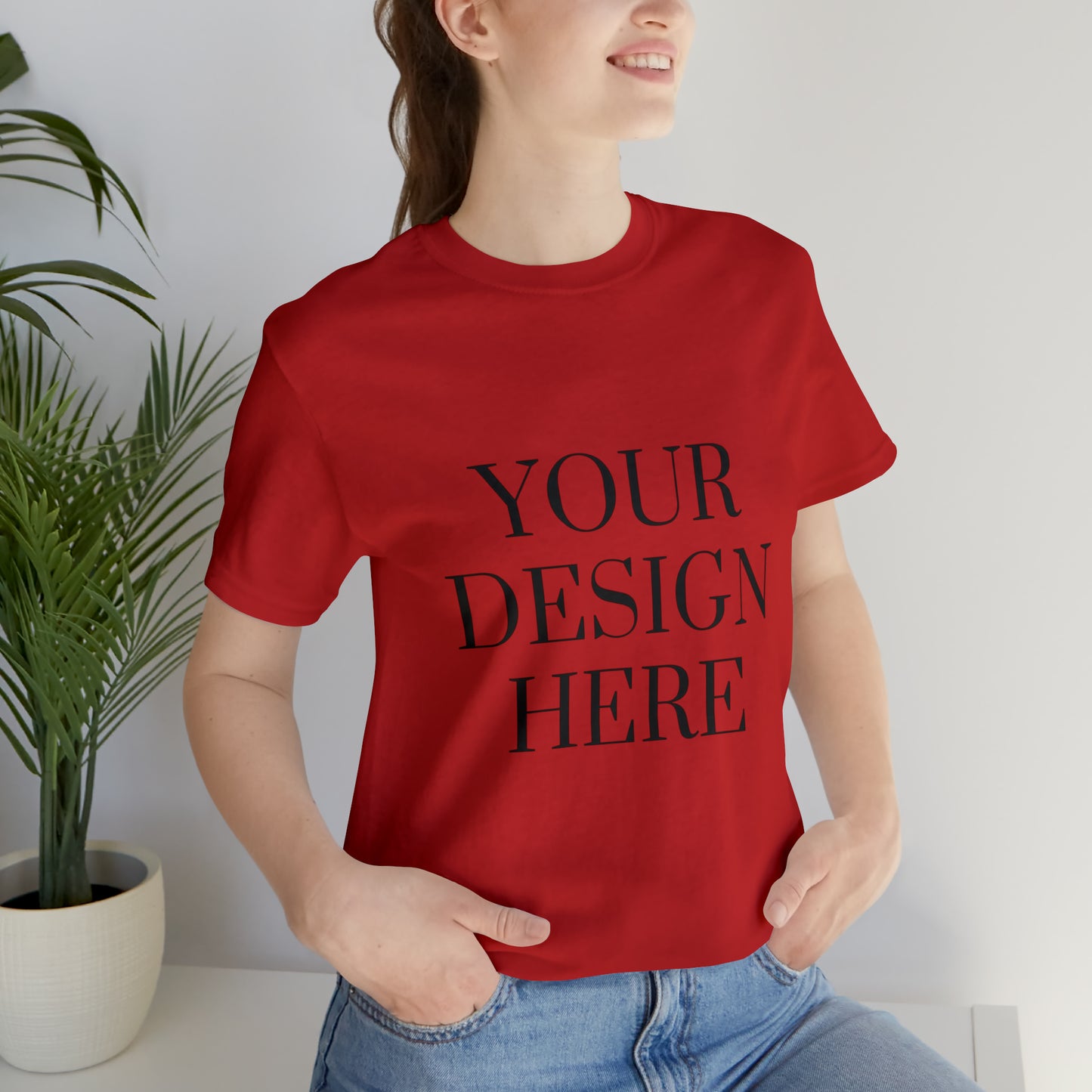 Camiseta de manga corta unisex Jersey - Personalizada - Tu diseño aquí - 01