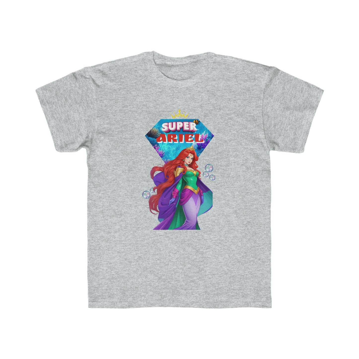 Camiseta de corte regular para niños - Princesas Heroína Ariel