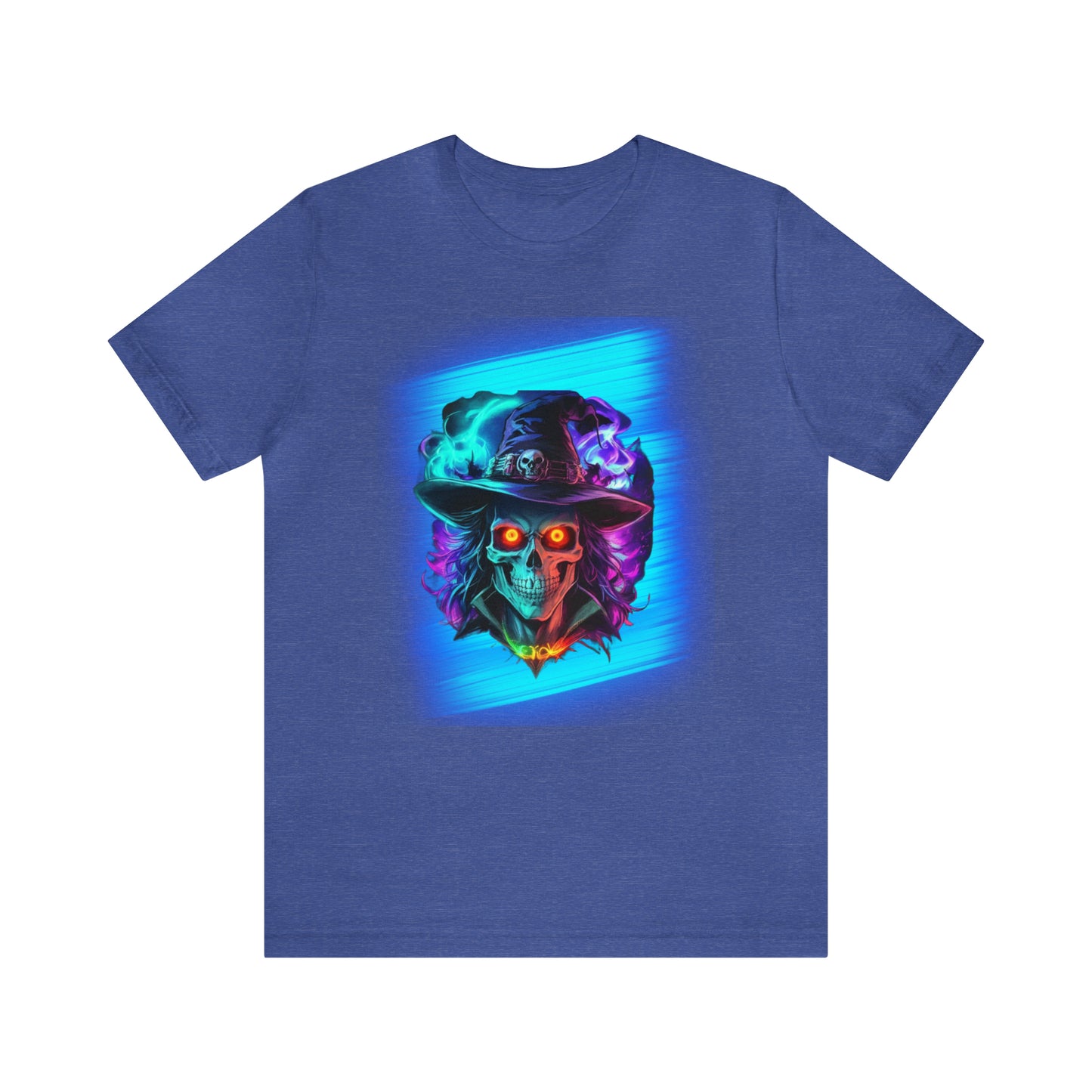 Camiseta de manga corta unisex Jersey - Calaveras de brujas de Halloween - 08