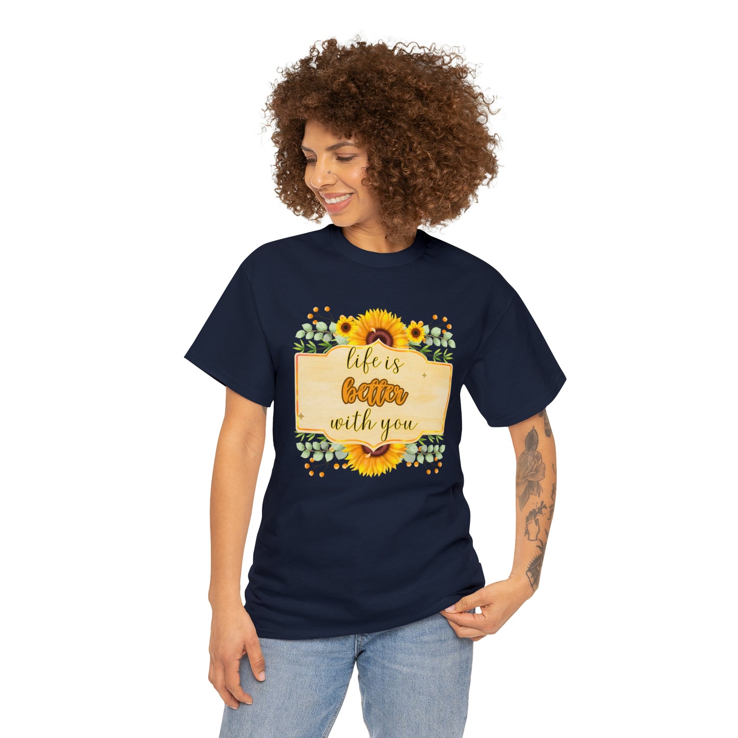 Camiseta unisex de algodón pesado - Amor y libertad - 08