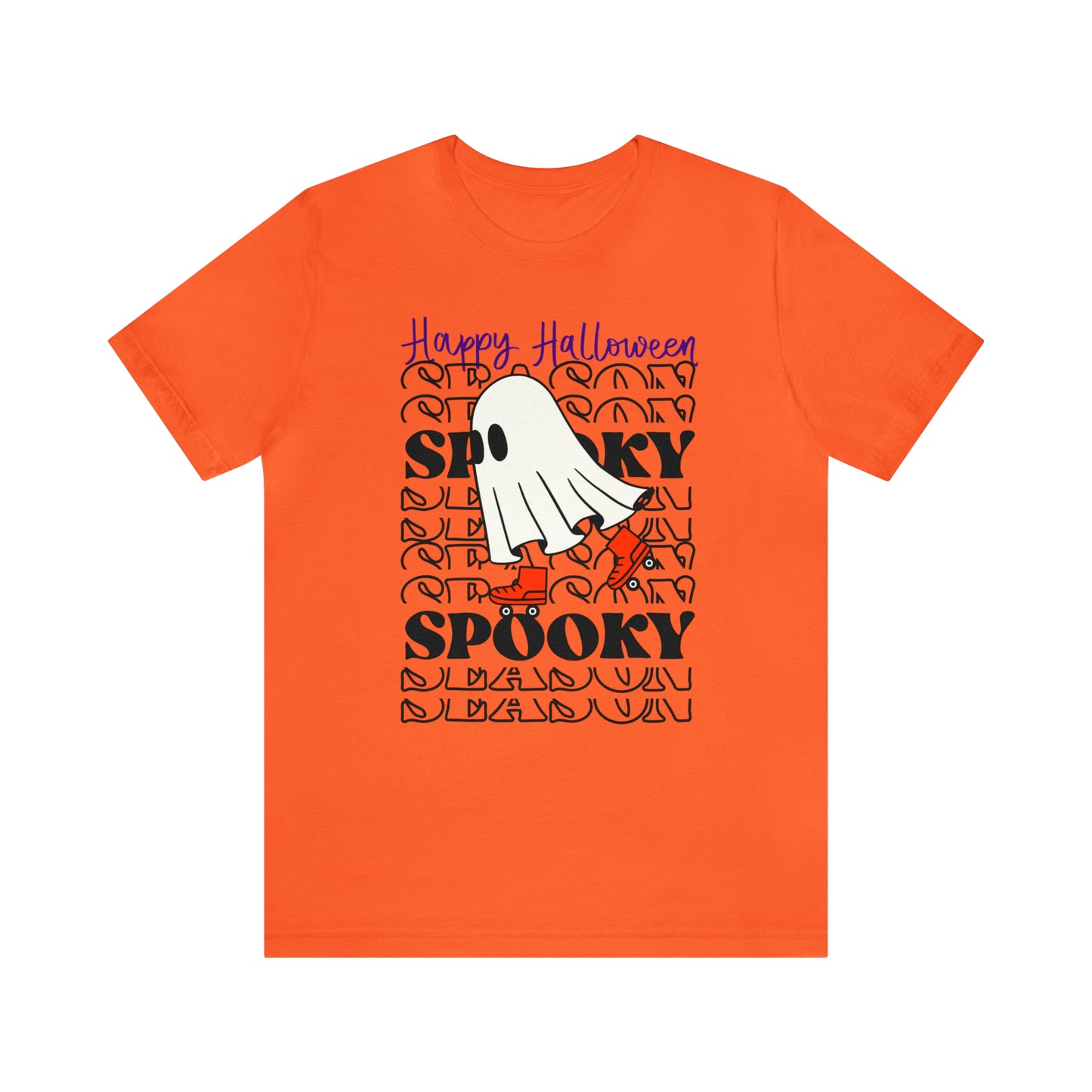 Tee-shirt à manches courtes en jersey unisexe - Halloween - Petit Fantôme - 10