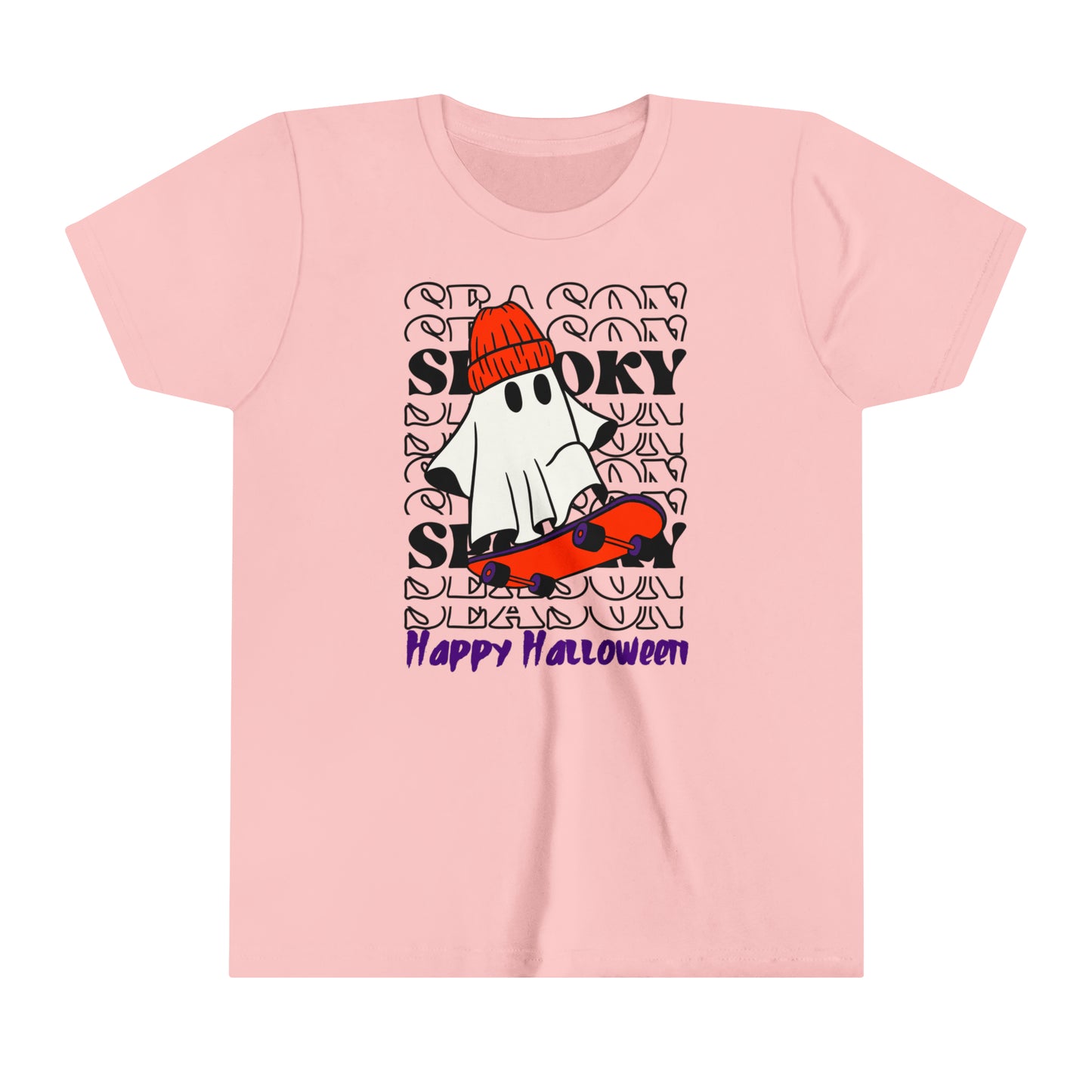 T-shirt à manches courtes pour jeunes - Halloween - Petit Fantôme - 02