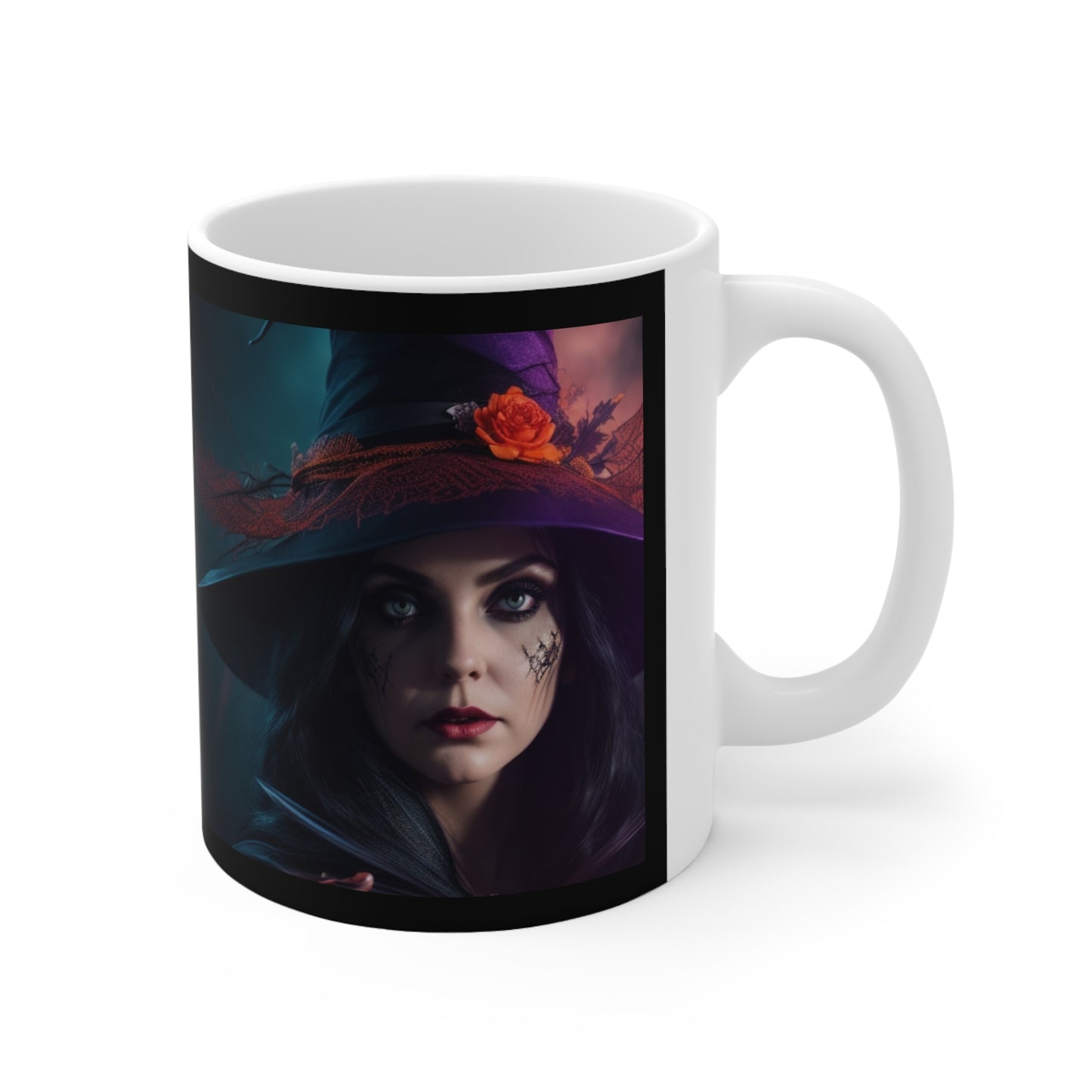 Taza de Cerámica 11oz - Bruja de Halloween AI - 06