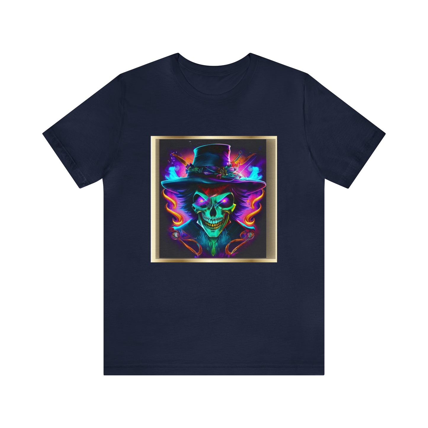 Camiseta de manga corta unisex Jersey - Calaveras de brujas de Halloween - 09