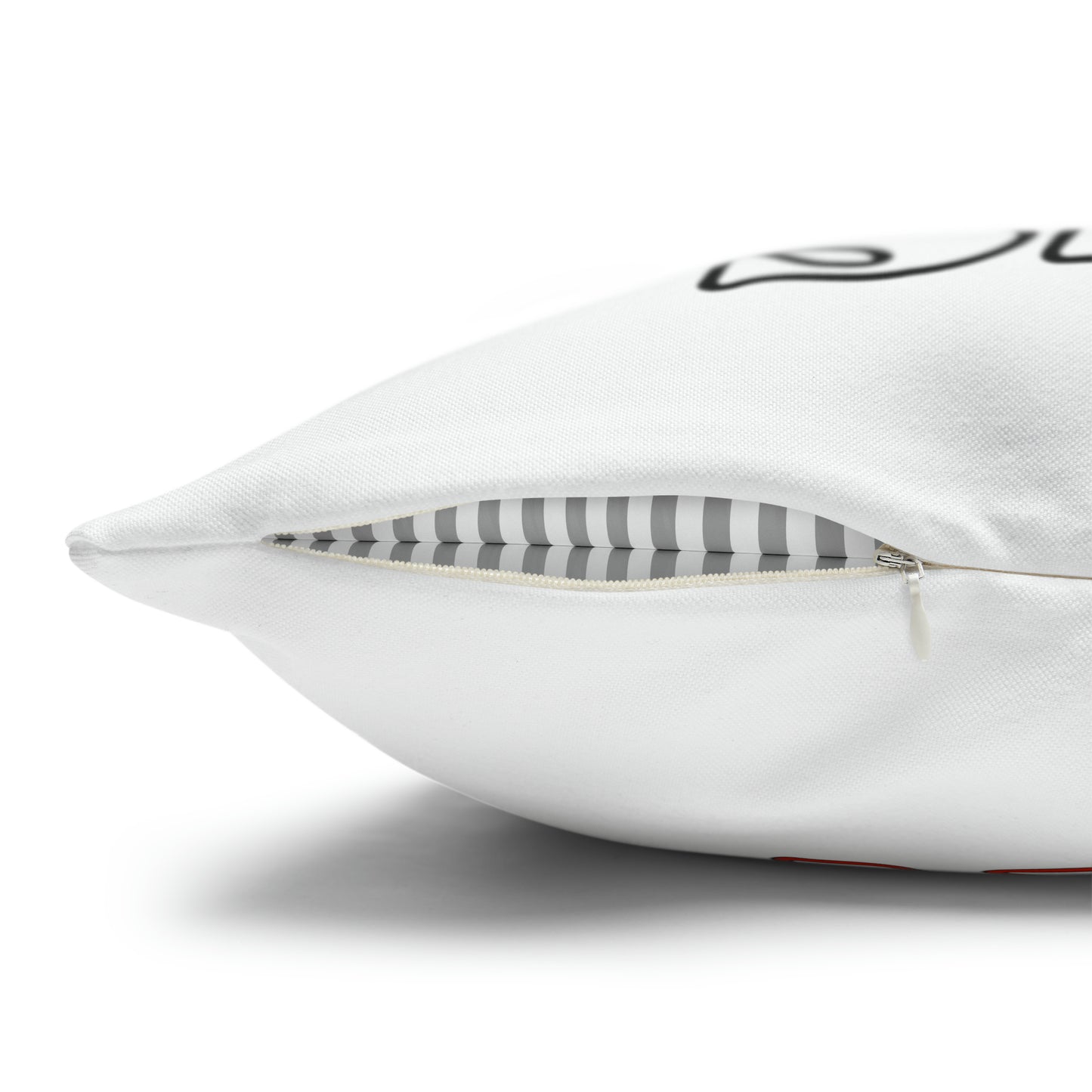 Funda de almohada cuadrada de poliéster hilado - Halloween - Pequeño fantasma - 10/11