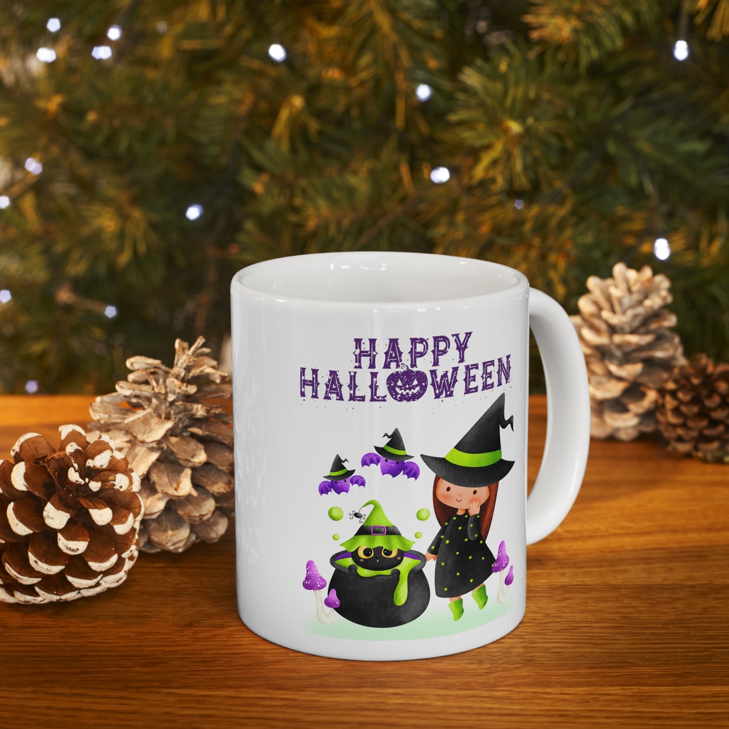Mug en céramique 11oz - Halloween - Jeune sorcière - 01