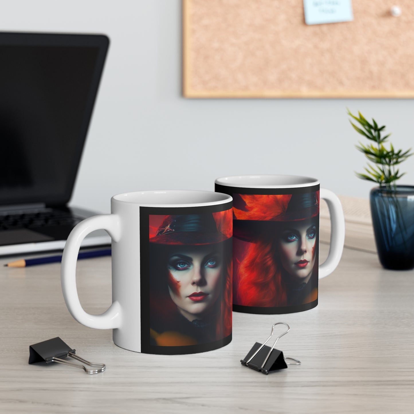 Taza de Cerámica 11oz - Bruja de Halloween AI - 03