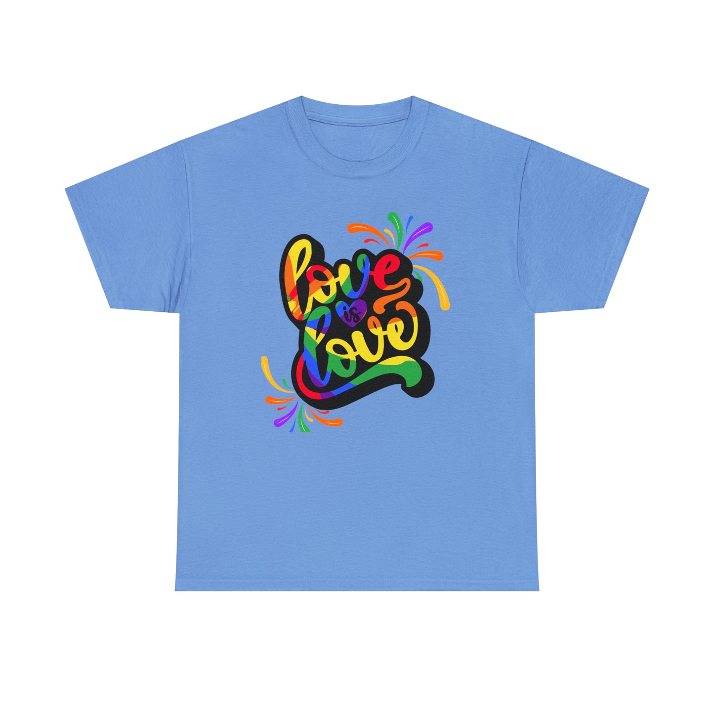 Camiseta unisex de algodón pesado - El amor es amor - 01