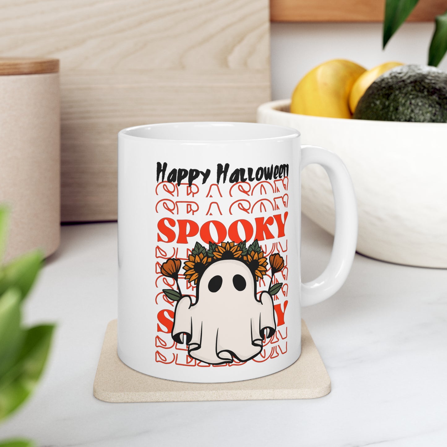 Taza de Cerámica 11oz - Halloween - Pequeño Fantasma - 11