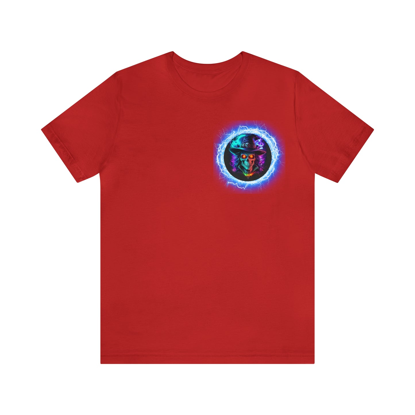 Camiseta de manga corta unisex Jersey - Calaveras de brujas de Halloween - 07