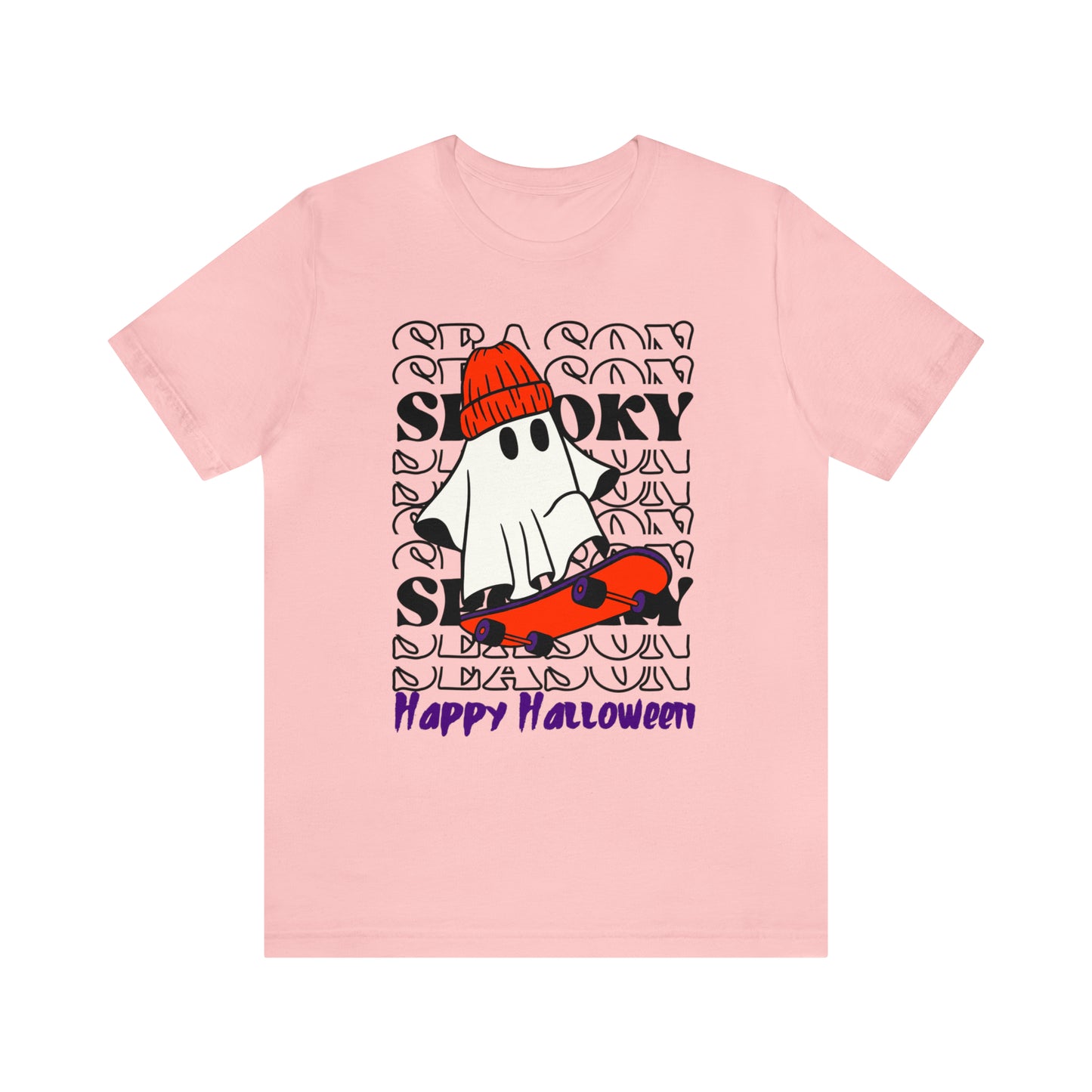 Camiseta de manga corta de jersey unisex - Halloween - Pequeño fantasma - 02