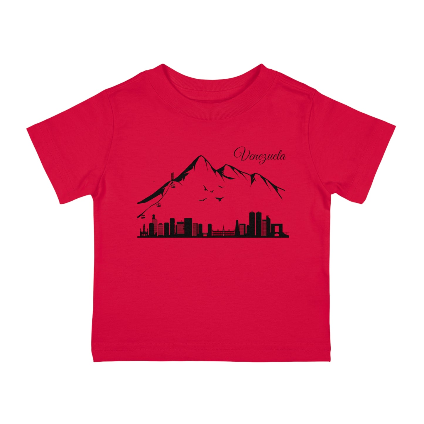 Camiseta Infantil Jersey de Algodón - Silueta de Caracas