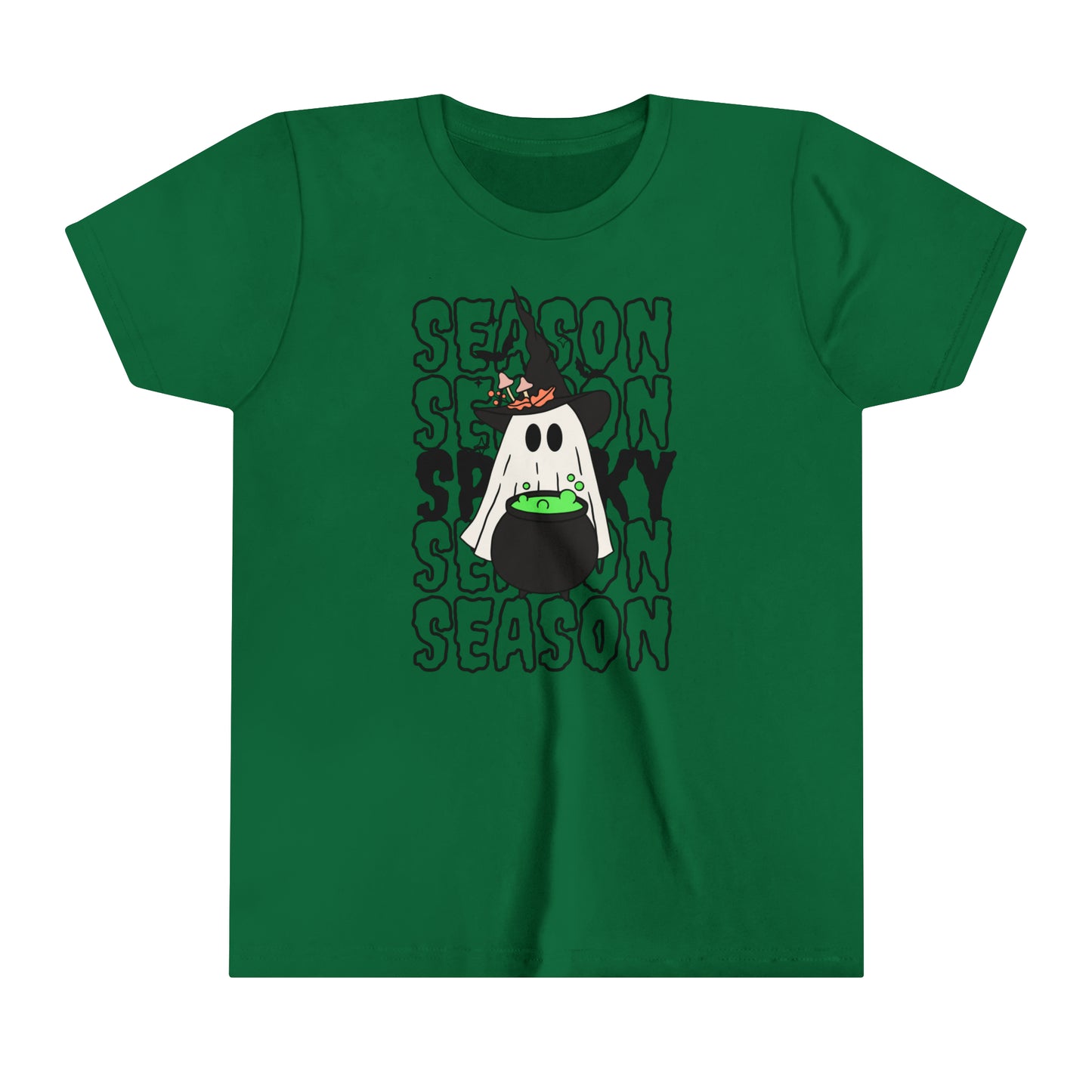 T-shirt à manches courtes pour jeunes - Halloween - Petit Fantôme - 14
