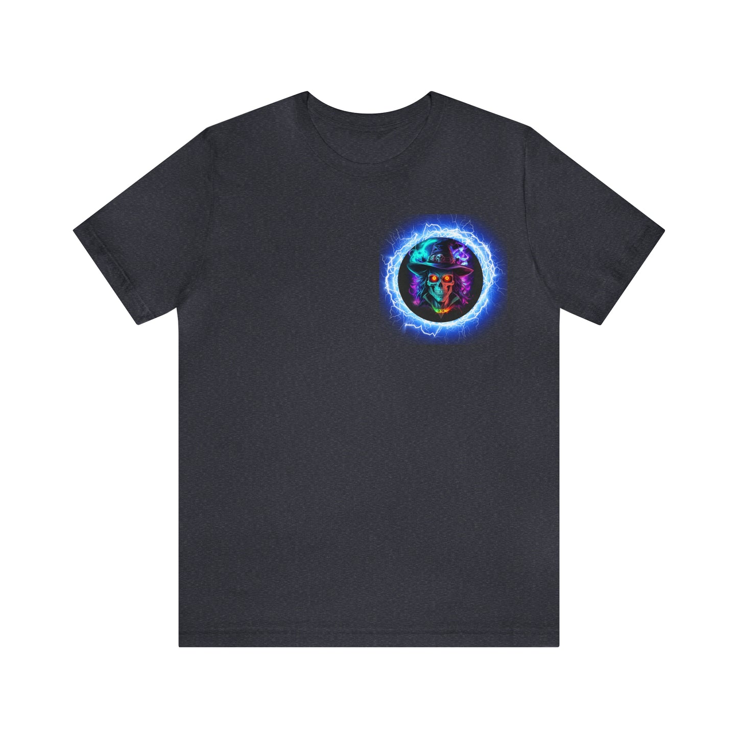 Camiseta de manga corta unisex Jersey - Calaveras de brujas de Halloween - 07