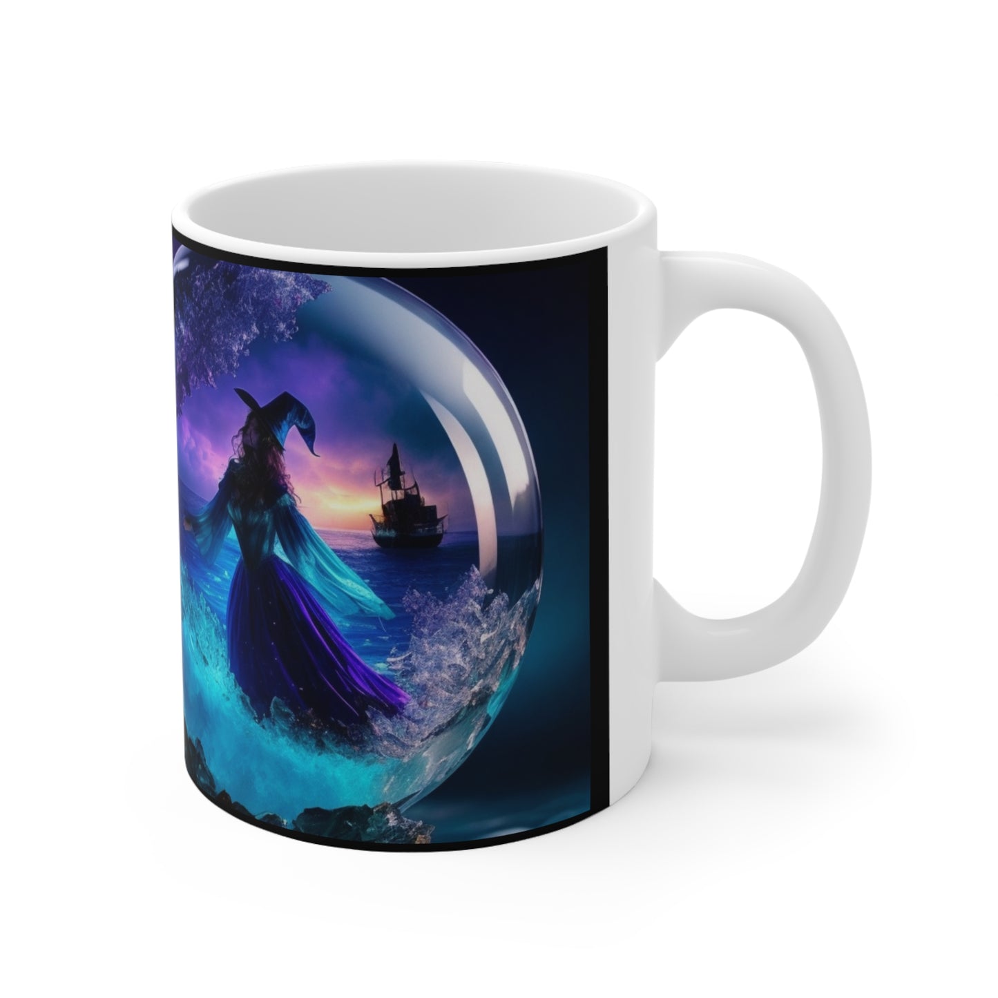 Taza de Cerámica 11oz - Bruja de Halloween AI - 01