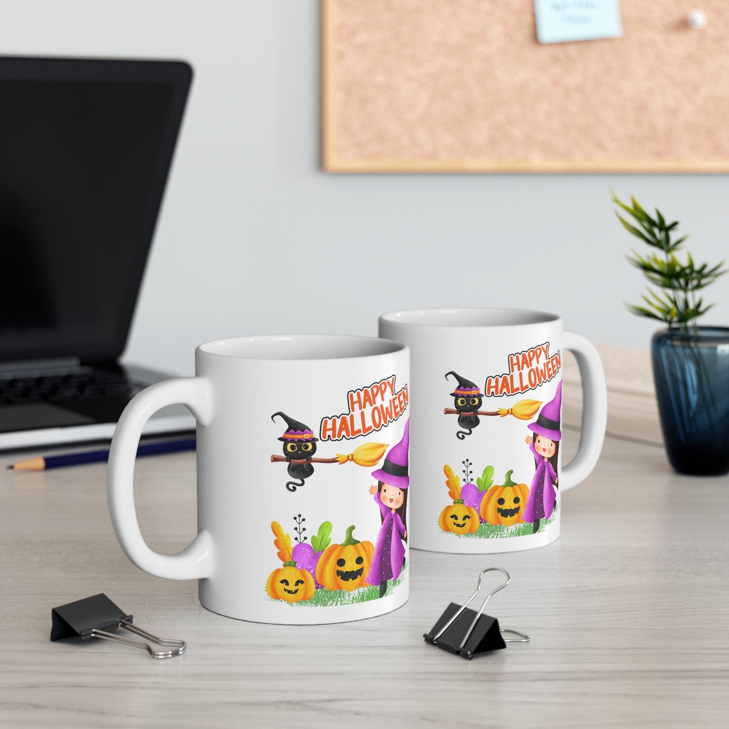 Mug en céramique 11oz - Halloween - Jeune sorcière - 02