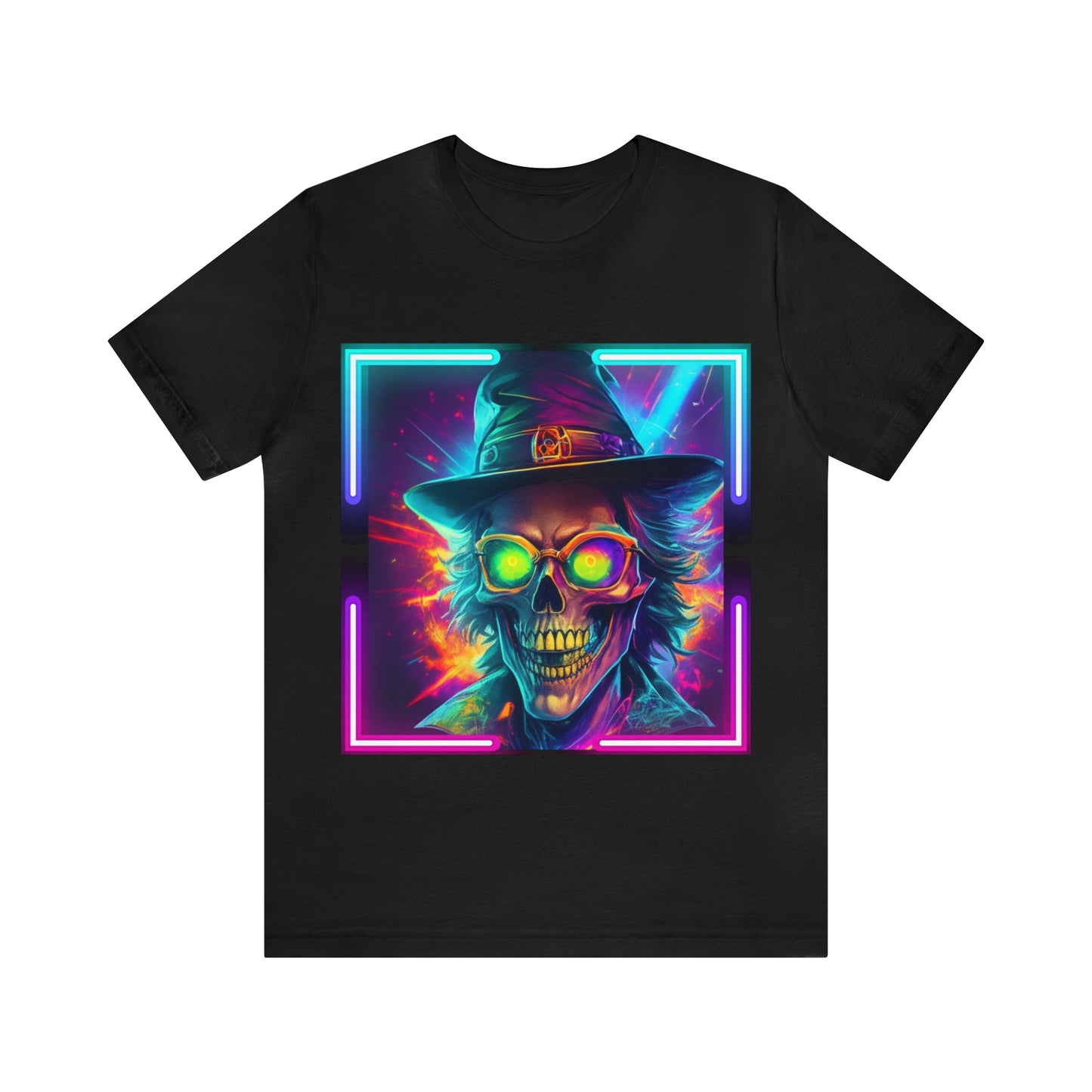 Camiseta de manga corta unisex Jersey - Calaveras de brujas de Halloween - 04