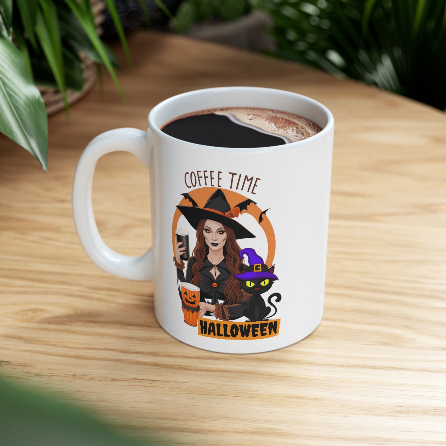 Mug en céramique 11oz - Sorcière d'Halloween - 02