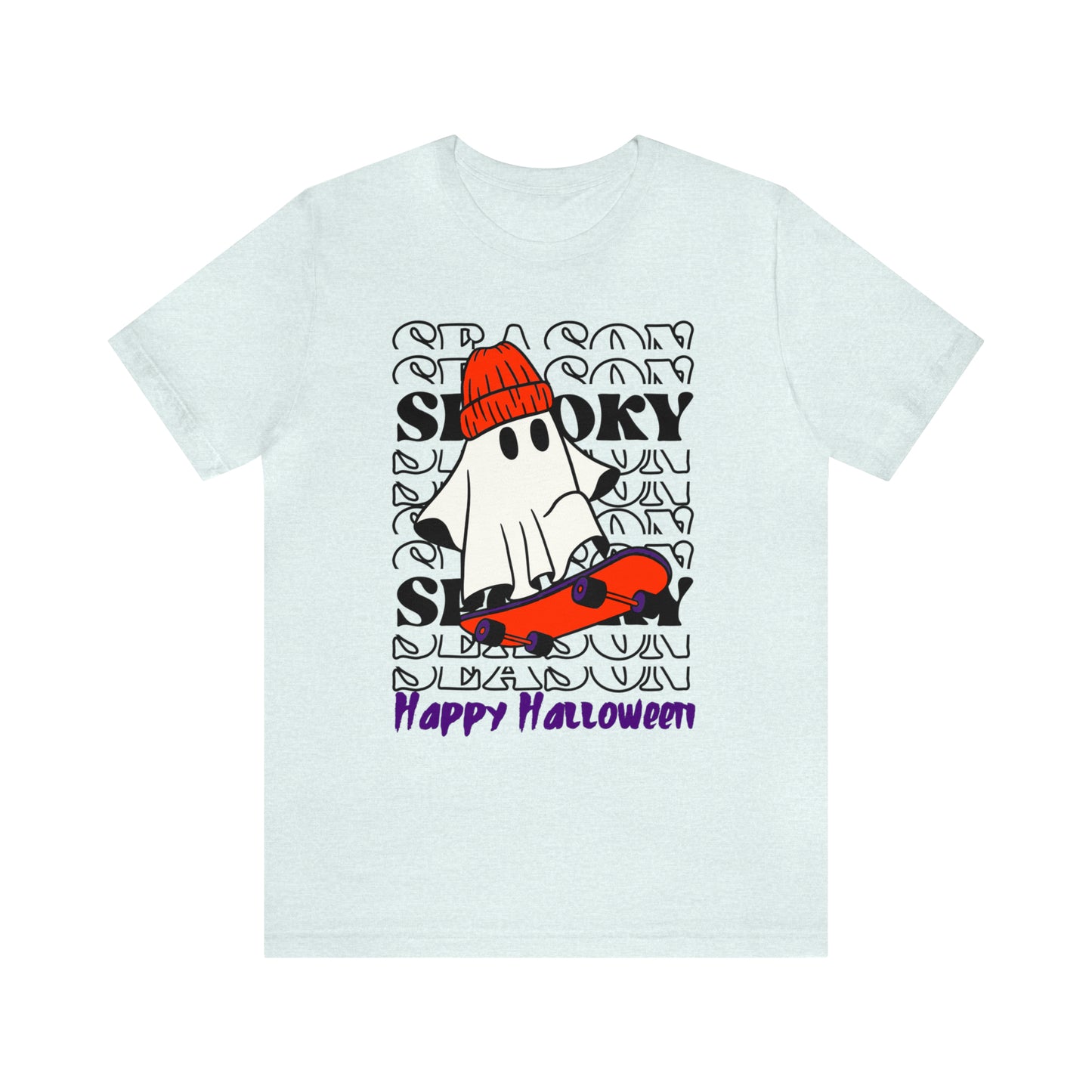 Camiseta de manga corta de jersey unisex - Halloween - Pequeño fantasma - 02