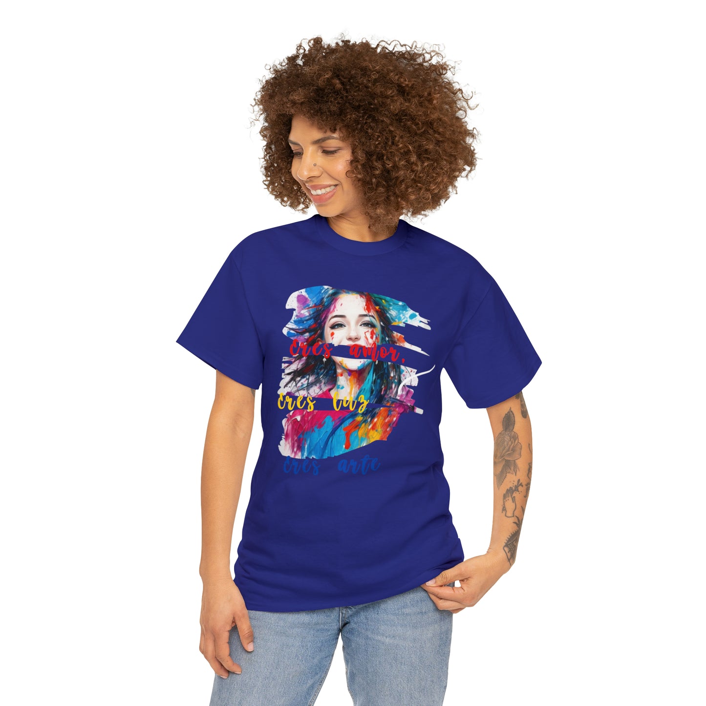 Camiseta unisex de algodón pesado - Amor y libertad - 04