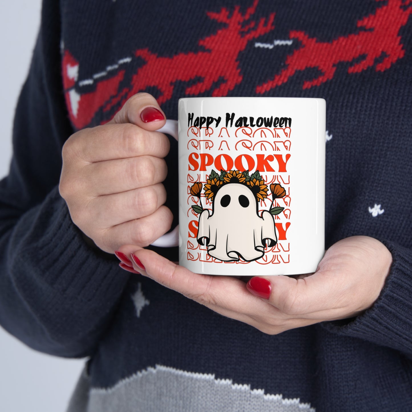 Taza de Cerámica 11oz - Halloween - Pequeño Fantasma - 11