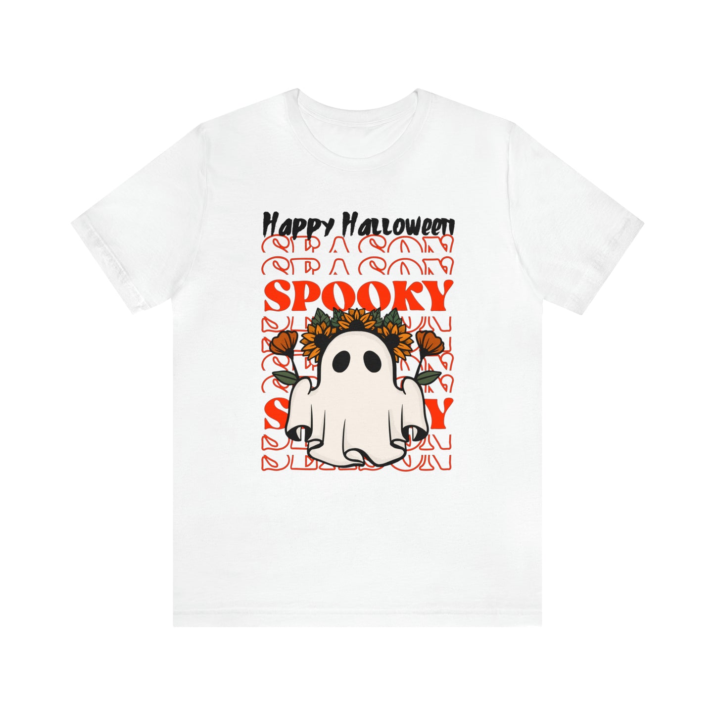 Camiseta de manga corta Unisex Jersey - Halloween - Pequeño Fantasma - 11
