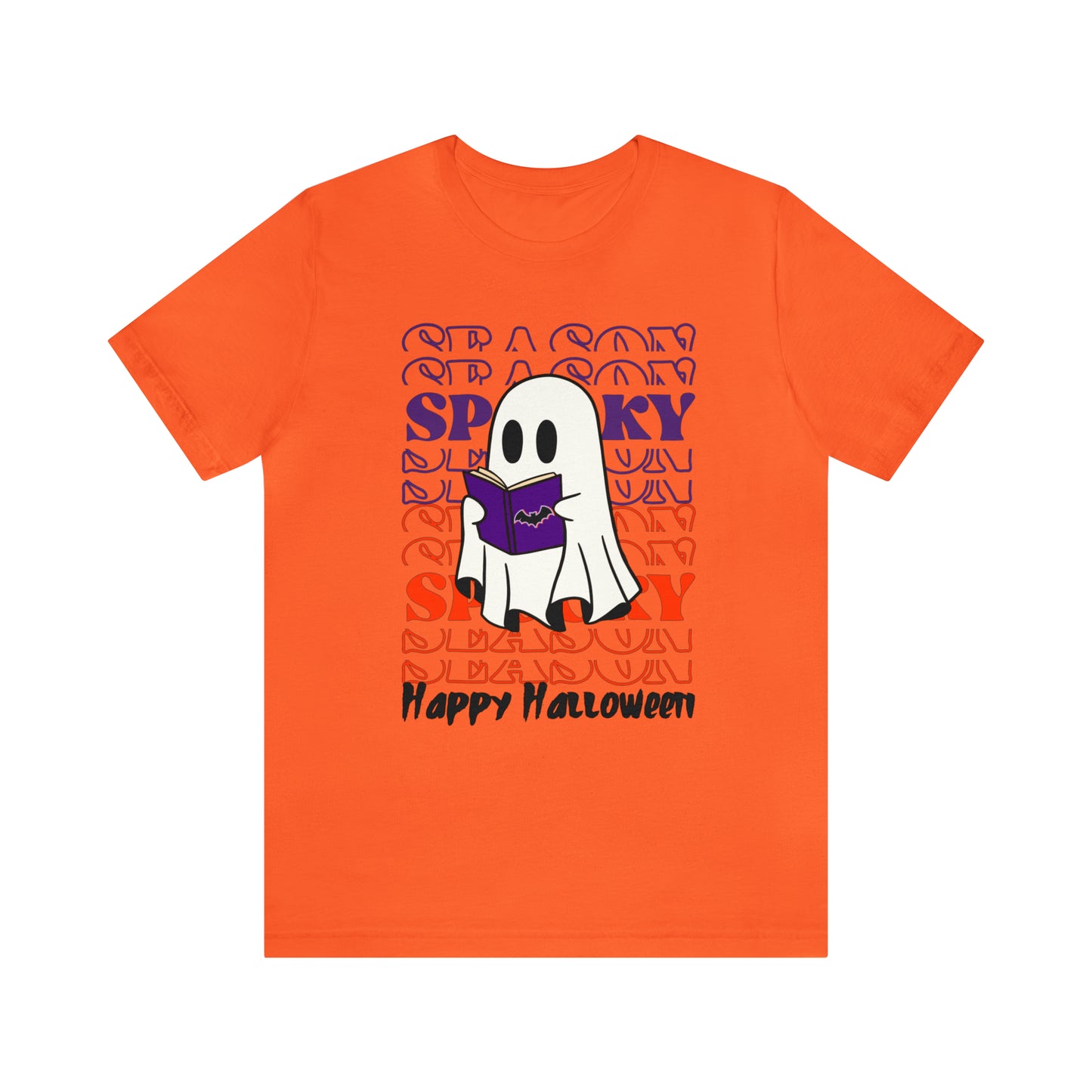 Tee-shirt à manches courtes en jersey unisexe - Halloween - Petit Fantôme - 07
