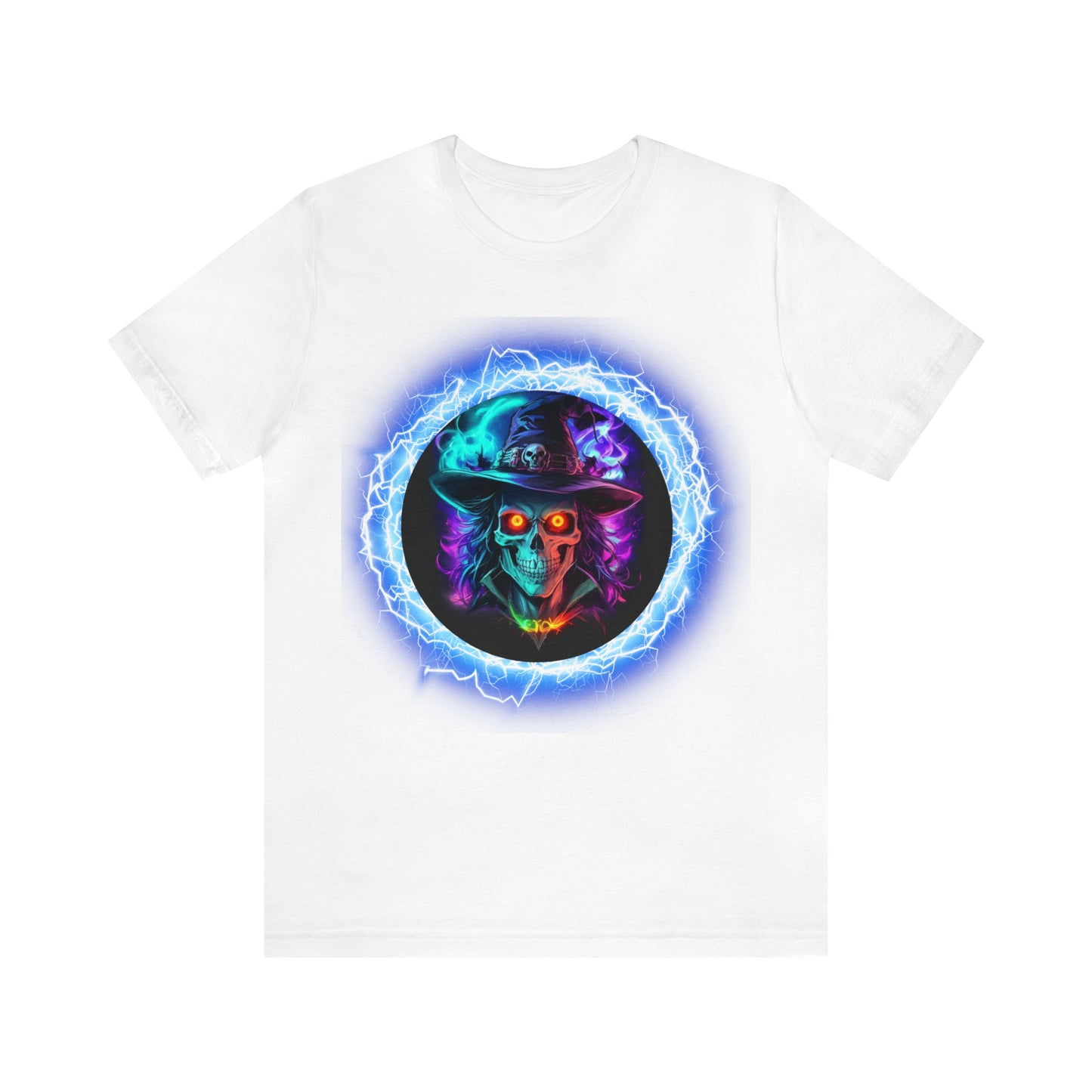Camiseta de manga corta unisex Jersey - Calaveras de brujas de Halloween - 06