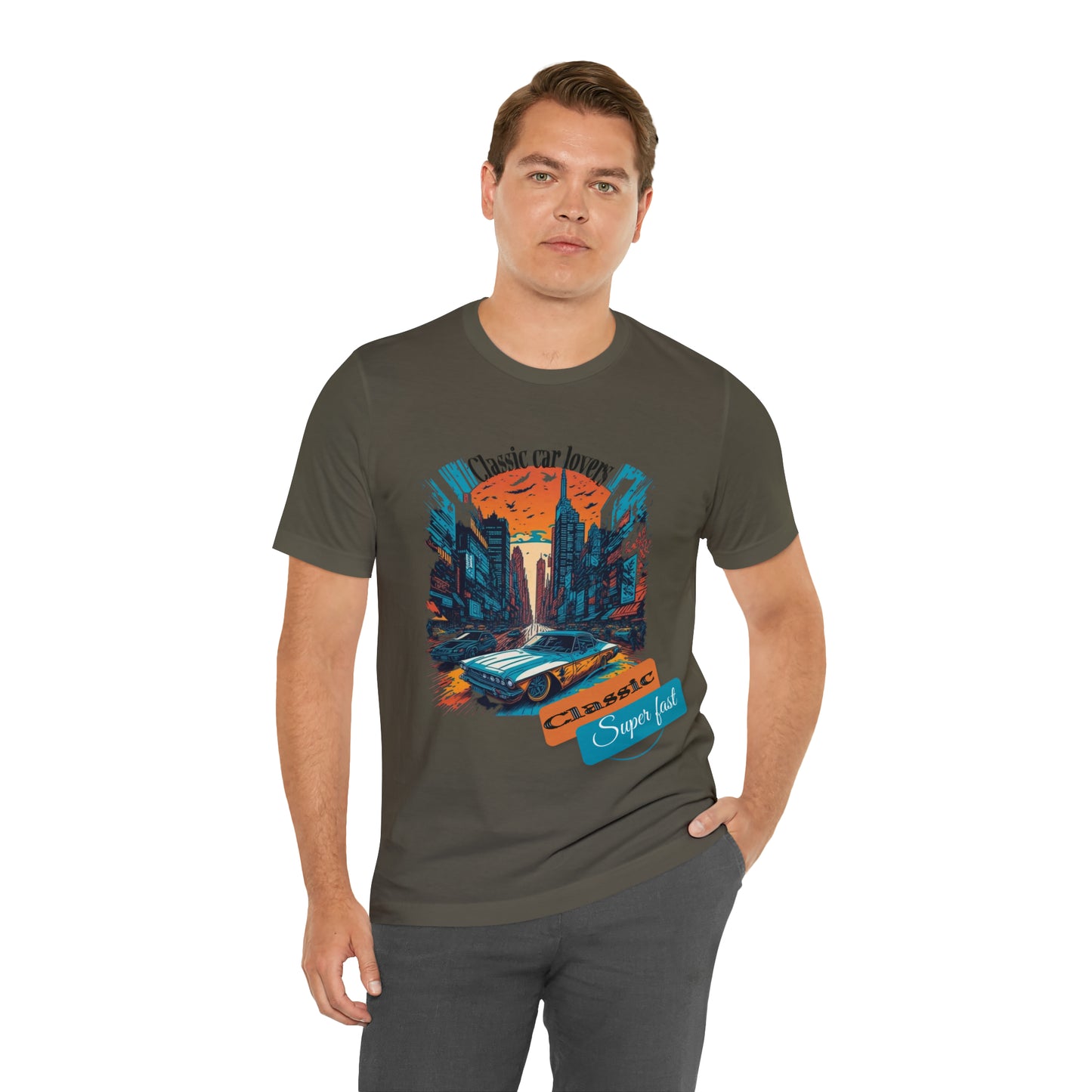 Camiseta Jersey Manga Corta - Coche Clásico - 01