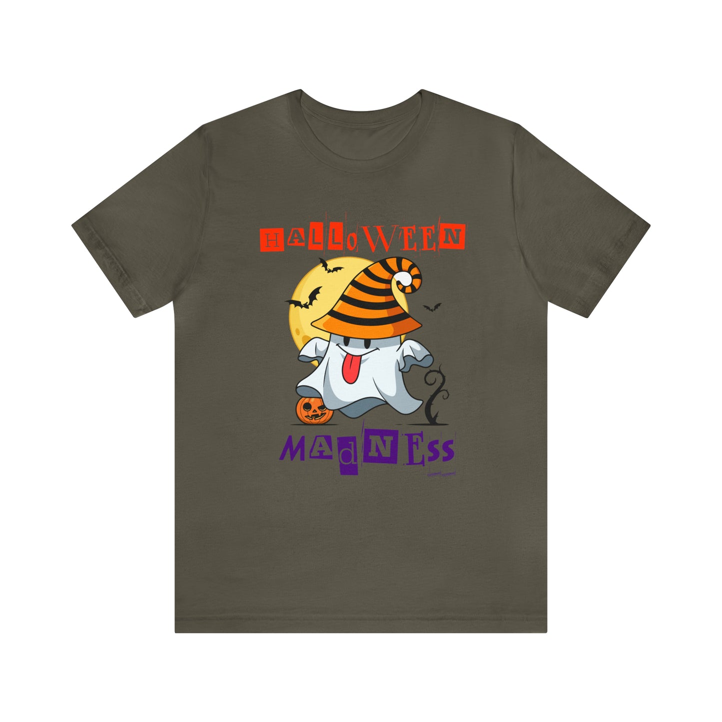 Camiseta de manga corta de jersey unisex - Halloween - Pequeño fantasma - 04