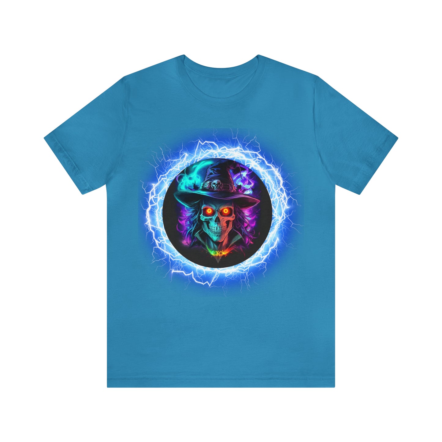 Camiseta de manga corta unisex Jersey - Calaveras de brujas de Halloween - 06