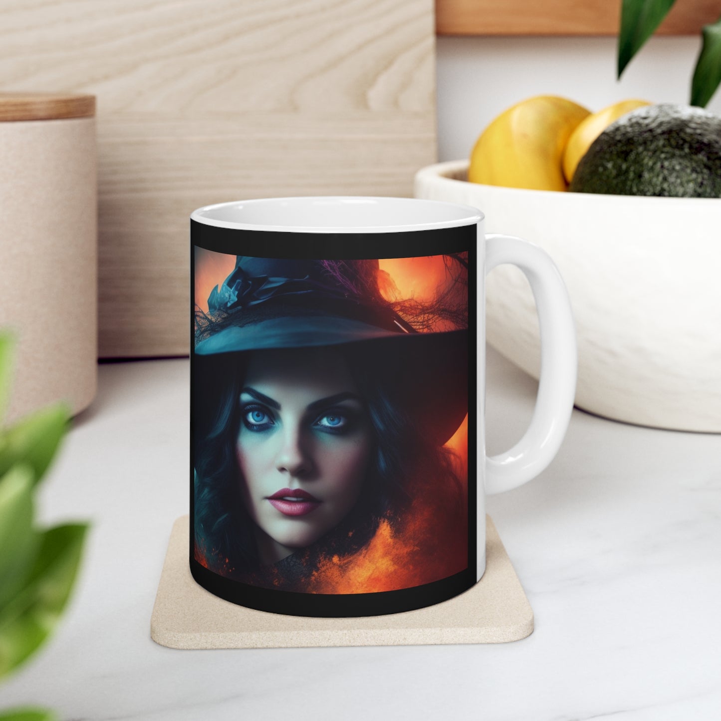 Taza de Cerámica 11oz - Bruja de Halloween AI - 07