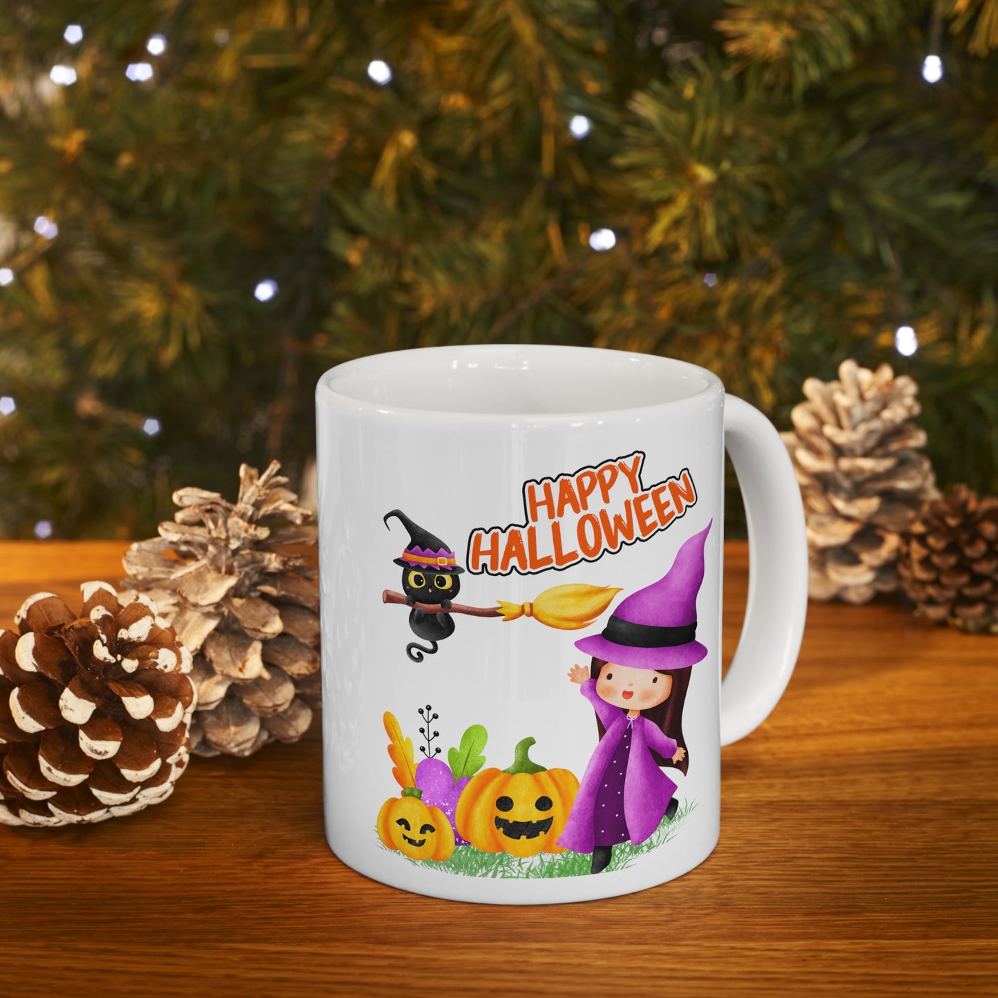 Mug en céramique 11oz - Halloween - Jeune sorcière - 02