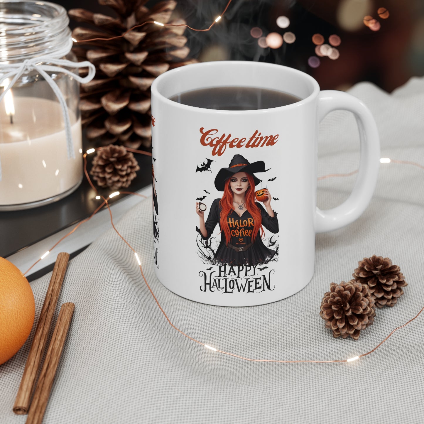 Mug en céramique 11oz - Sorcière d'Halloween - 05
